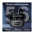 Miniatyrbild 3 av 6: Blackview Hörlurar Bluetooth trådlösa, 30h batteritid, IPX7 vattentåliga, Touchkontroll - Svart