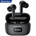 Miniatyrbild 1 av 6: Blackview Hörlurar Bluetooth trådlösa, 30h batteritid, IPX7 vattentåliga, Touchkontroll - Svart