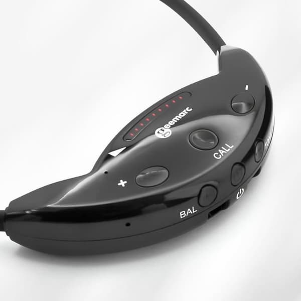 TV-hörlurar - GEEMARC - Seniormodell - Bluetooth 5.2 - Batteritid 10 timmar - Svart