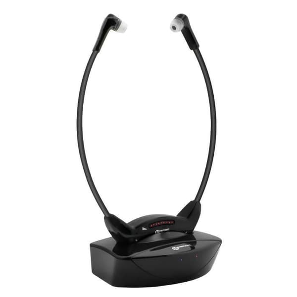 TV-hörlurar - GEEMARC - Seniormodell - Bluetooth 5.2 - Batteritid 10 timmar - Svart