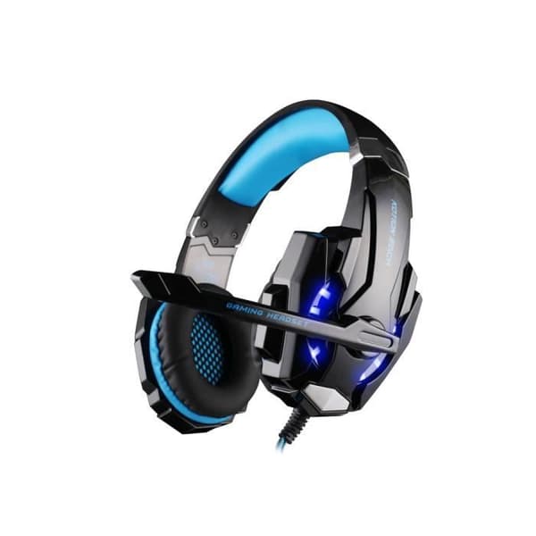 Spelheadset - KOTION - EACH G9000 - 3,5 mm uttag - Stereomikrofon - Blå/svart