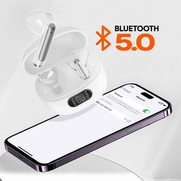 Bluetooth-hörlurar - LINQ - In-Ear - Touchkontroll - Batteritid 5H - Svettresistent