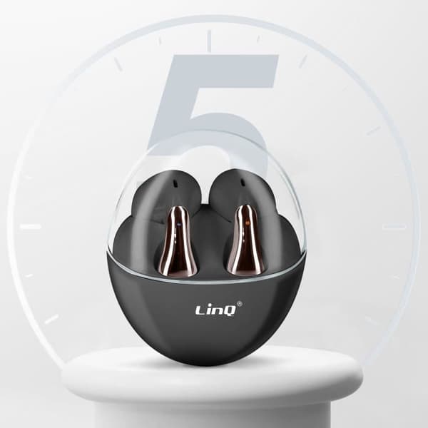 Bluetooth-hörlurar - LINQ - Water Drop Design - In-ear - 5H batteritid - Svart