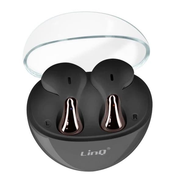 Bluetooth-hörlurar - LINQ - Water Drop Design - In-ear - 5H batteritid - Svart