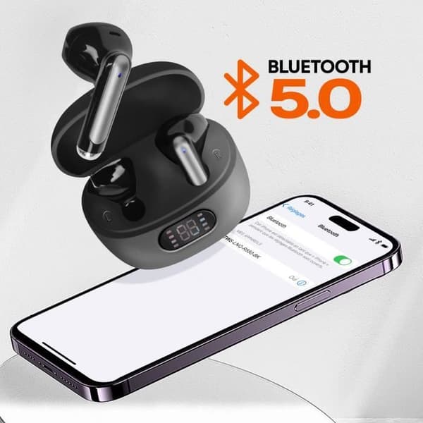 In-ear Bluetooth-hörlurar med Touch Control och Mic LinQ Black
