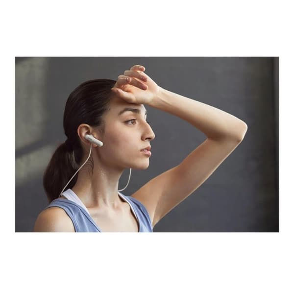 Sony WI-SP500 in-ear trådlösa hörlurar med mikrofon - Vita