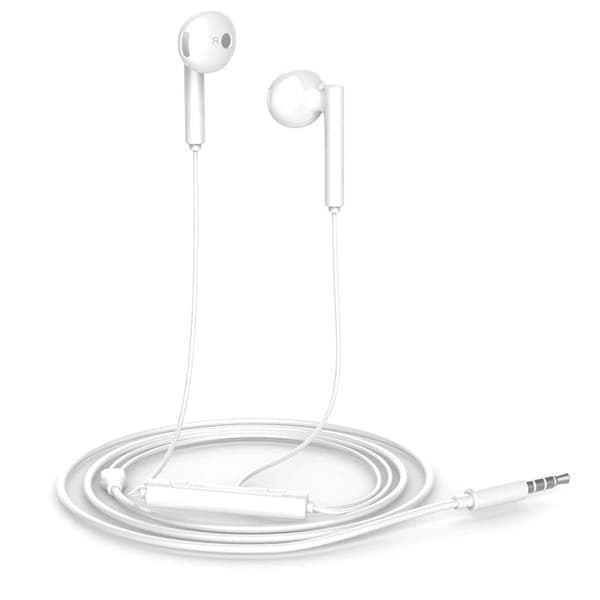 Trådade hörlurar - Huawei - AM115 - Vit - 3,5 mm jack - Svetttålig