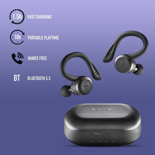 Trådlösa hörlurar - NGS - ARTICA JOGGER - Bluetooth 5.3 - IPX7 - 40h batteritid