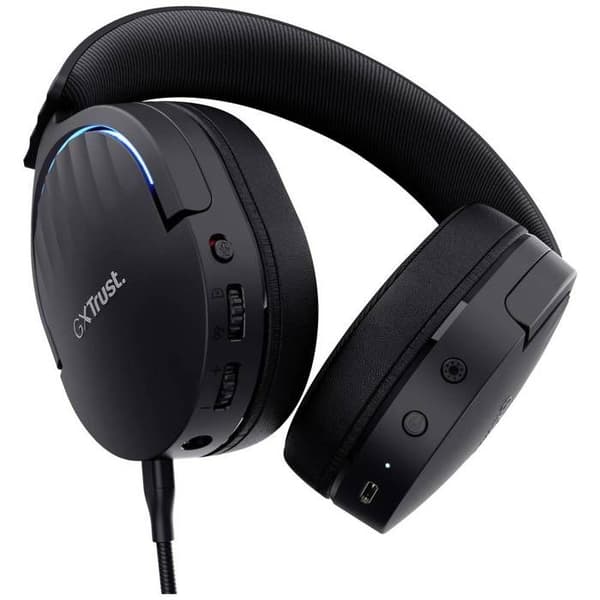Trust Gaming Fayzo Wireless Gaming Headset Bluetooth + 2,4 GHz, 7,1 Surround Sound, 22h batteri, RGB PC PS5 PS4 Switch Gaming Headset