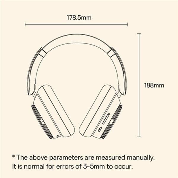 Trådlösa hörlurar - BASEUS - Bowie H1 Pro - Bluetooth - Bullerdämpning - Svart