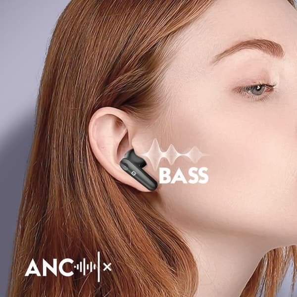 Bluetooth-hörlurar - SWISSTEN - Fokus - Aktiv brusreducering - 35 timmars batteritid - In-ear