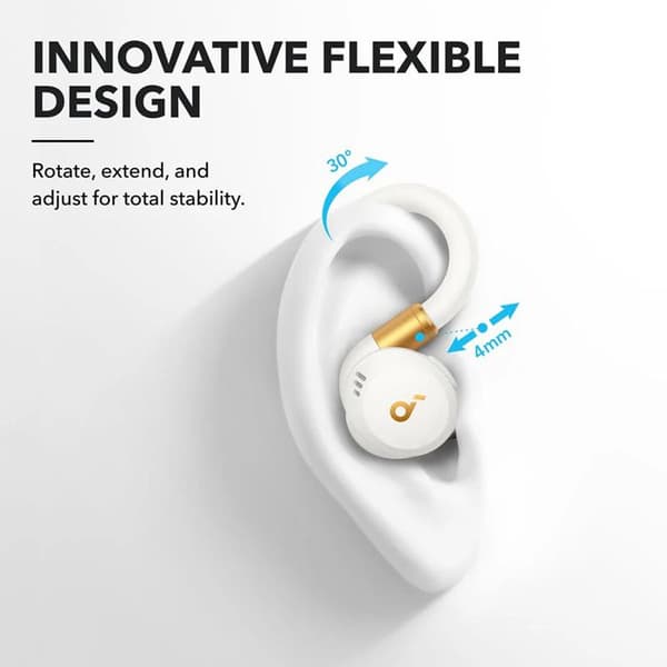 Trådlösa hörlurar - Anker - SoundCore X20 - Bluetooth - Vattentät - Vit