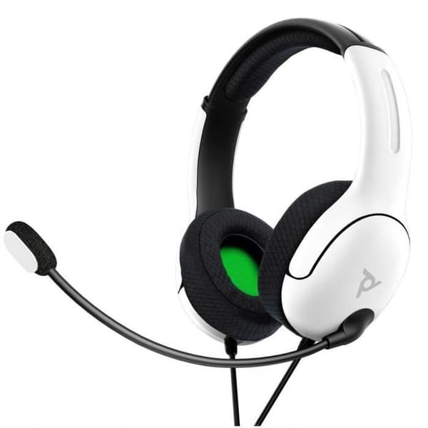 PDP LVL40 Xbox One White Headset - Lätt design och bekvämt pannband