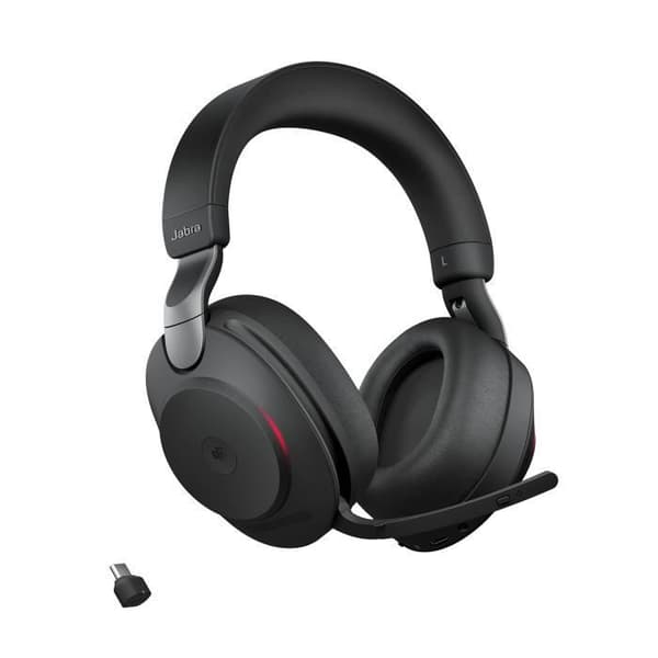 Trådlösa hörlurar - JABRA - Evolve2 85 - USB-C - Stereo - Aktiv brusreducering