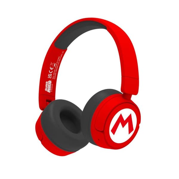 Bluetooth-hörlurar junior - SUPERMARIO - M-logotyp - Röd - Trådlös - 500mAh