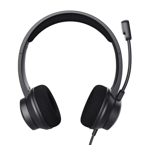 Trust Ayda USB + USB-C-headset med ENC-mikrofon, 65 % återvunnen plast, brusreducerande mikrofon, trådbundet PC-headset