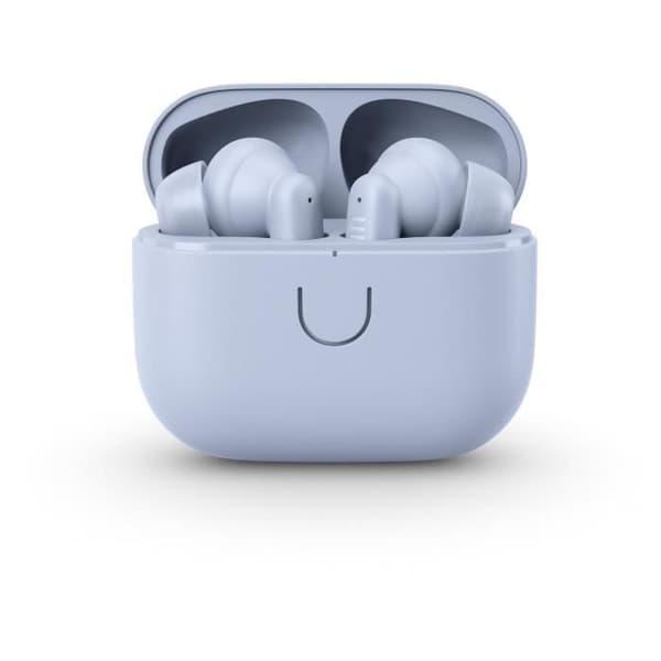 Trådlösa Bluetooth-hörlurar - Urban Ears BOO TIP - Slightly Blue - 30 timmars batteritid - Ljusblå