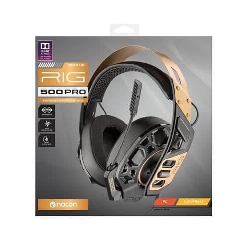 Kabelanslutet spelheadset för PC och konsoler Nacon RIG 500 PRO Copper