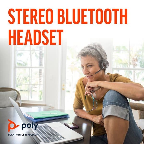 HP Poly Voyager Focus 2 Microsoft Teams-certifierade USB-C-headset