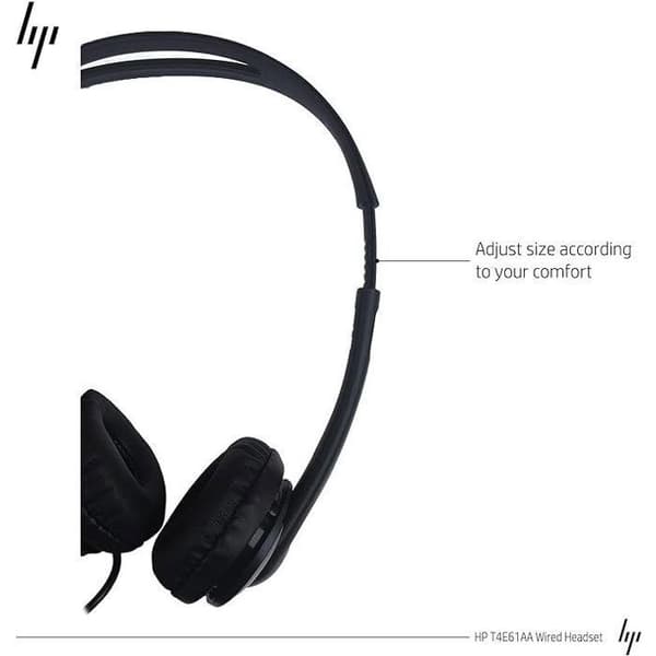 Over-ear headset - HP - svart uttag - Kabelanslutet - EliteBook och ProBook-kompatibelt - Svart