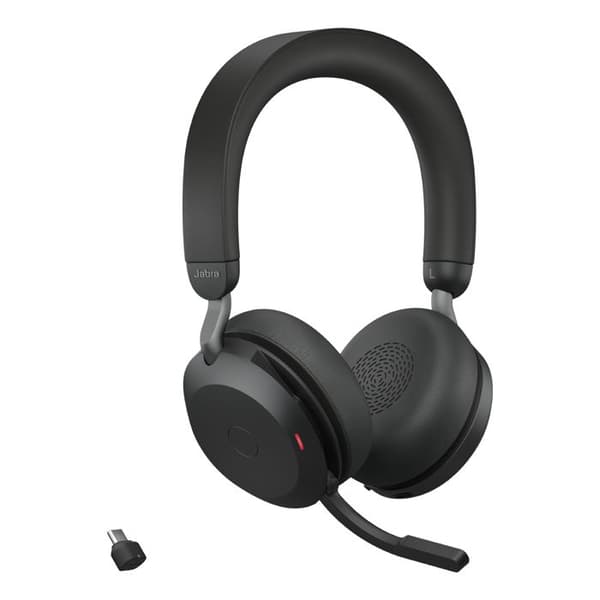 Mikroheadset - JABRA - Evolve2 75 - Trådlös - Batteritid 37h - Svettålig