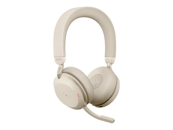 Jabra Evolve2 75 - Headset - in-ear - Bluetooth - trådlös, trådbunden - aktiv brusreducering - USB-A - isolering