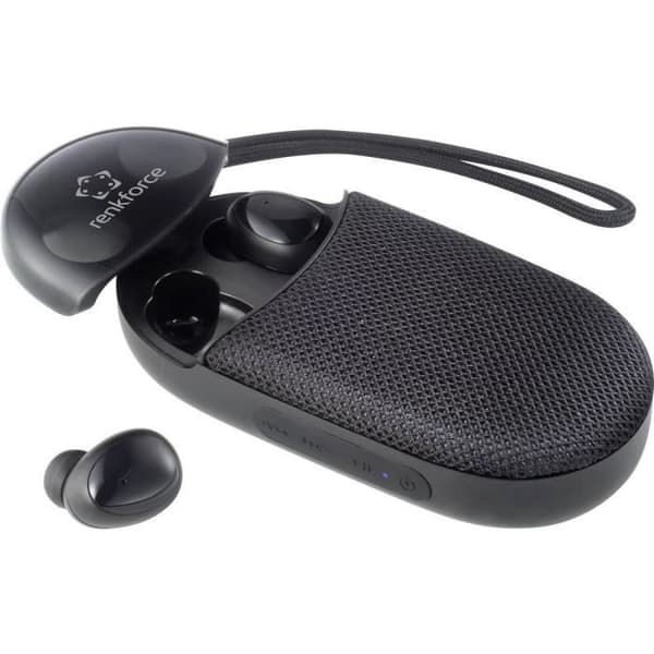 Renkforce RF-TWS-610 Bluetooth in-ear hörlurar svart headset