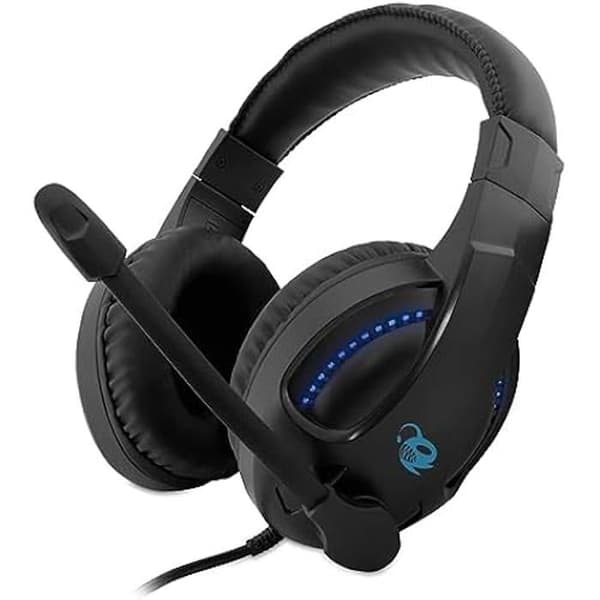 Spelheadset med flexibel mikrofon - DEEPGAMING - Kompatibel med PC, PS4, PS5, Switch - Stereo - Svart