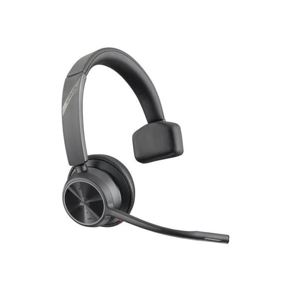 Headset - Bluetooth - trådlöst, trådbundet - USB-A - HP Inc. - Poly Voyager 4310 - Voyager 4300 UC-serien - headset - på guld