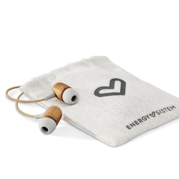 Energy Sistem hörlurar med mikrofon Eco Wood