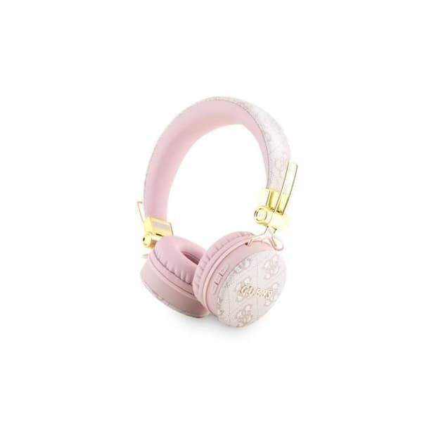 Bluetooth 5.3-hörlurar Siri-kompatibla IPX4-certifierade 4G Guess Pattern Pink