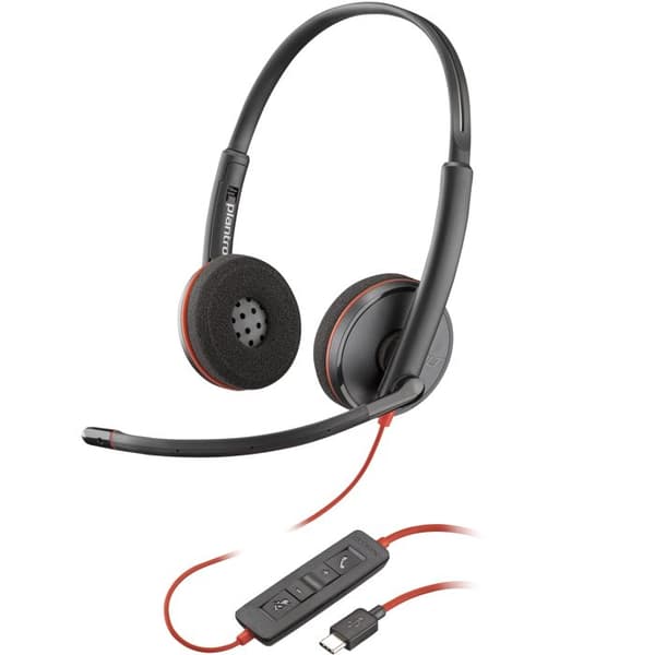 Headsetmikrofon - trådbunden - USB-C - HP Inc. - Poly Blackwire 3220 - Blackwire 3200-serien - headsetmikrofon - on-ear - trådbunden - USB