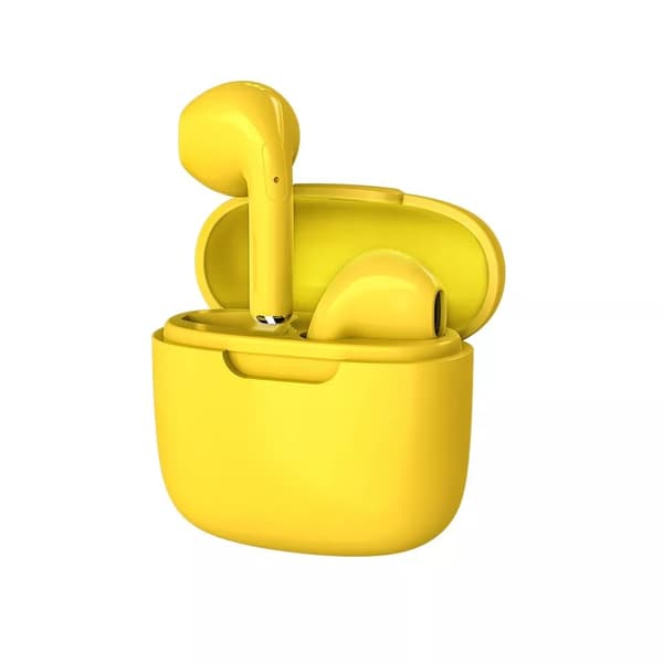 Bluetooth Earphones TWS Wireless Headphones Mini InEar Buds For iPhone Android Yellow