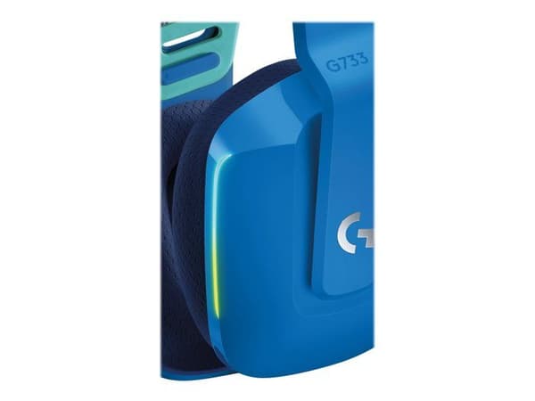 Hörlurar med Mikrofon - Logitech - 981-000943 - Trådbundna - Blå - Volymkontroller