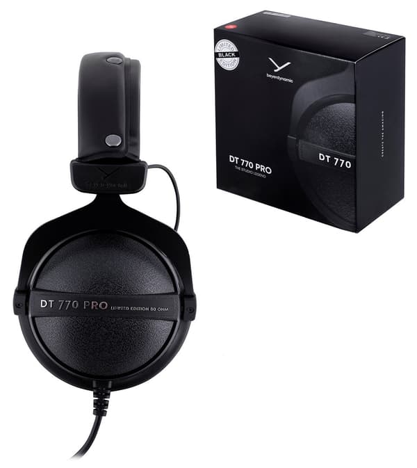 Beyerdynamic DT 770 PRO 80 OHM BLACK LIMITED EDITION - lukkede studiehovedtelefoner