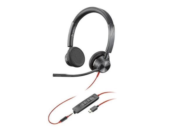 Hörlurar - HP - Blackwire 3325 - USB-C - 3.5mm - Trådbunden - Inbyggd mikrofon