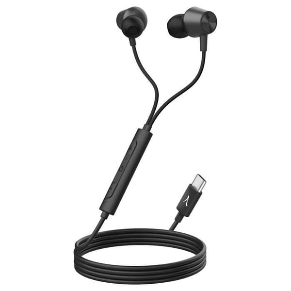 Trådbundna Hörlurar - AKASHI - USB-C - Ljudreducering - Mikrofonskontroll - Svart