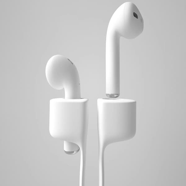 Magnetisk Silikonband till AirPods - Vit