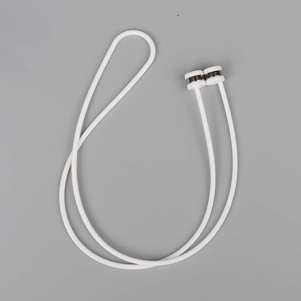 Magneettinen silikonihihna AirPodseille - Valkoinen