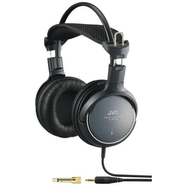 Circum-aural hörlurar - JVC - HA-RX700 - 50 mm - Kabelansluten - Svart
