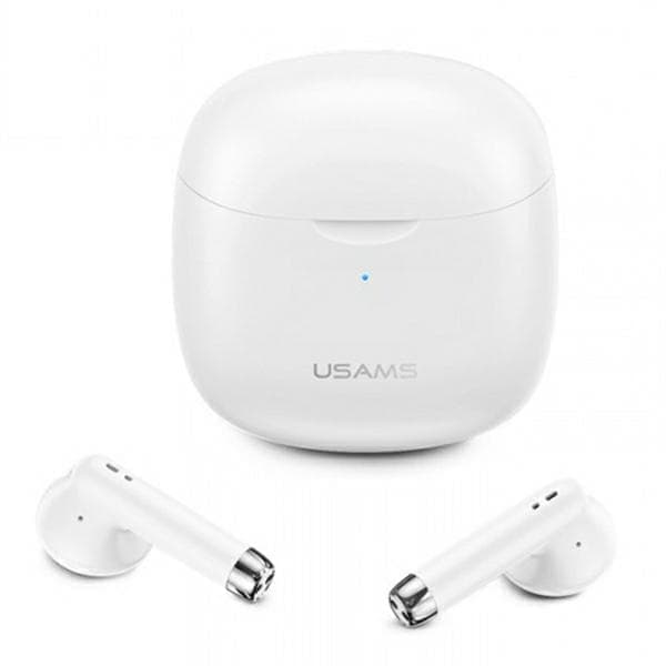 USAMS Bluetooth 5.0 TWS IA -sarjan langattomat kuulokkeet valkoinen/valkoinen BHUIA02 (US-IA04)