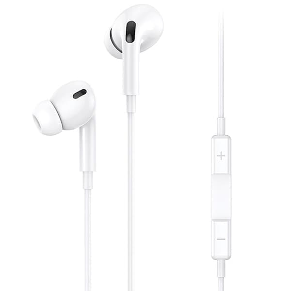USAMS EP-41 USB-C stereokuulokkeet valkoinen/valkoinen SJ452HS01