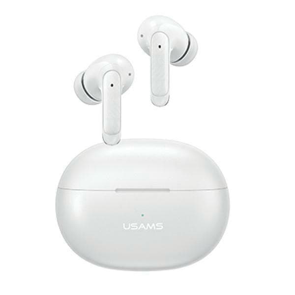 USAMS Bluetooth 5.3 TWS X-don -sarjan langattomat ENC-kuulokkeet valkoinen/valkoinen BHUENCXD02 (US-XD19)