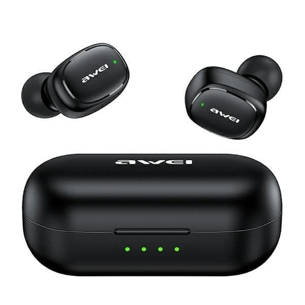 AWEI Bluetooth 5.1 T13 Pro TWS kuulokkeet + telakointiasema musta/musta