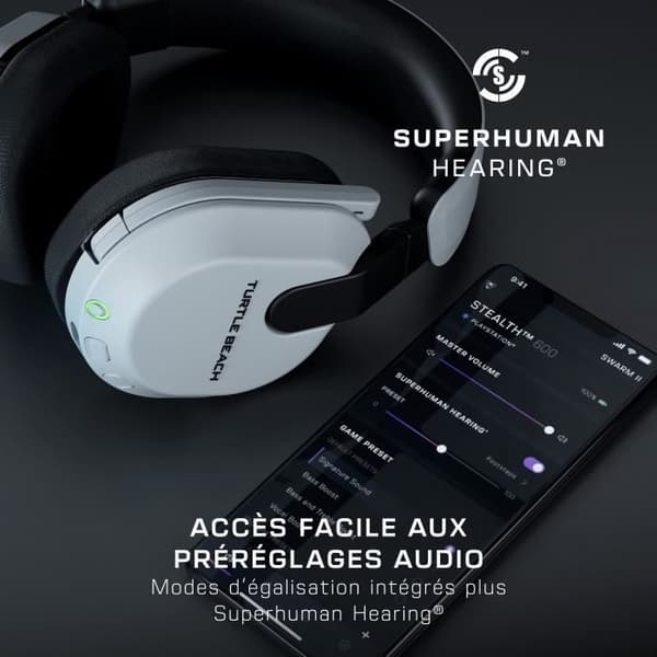 Trådlöst spelheadset för flera plattformar - TURTLE BEACH - Stealth™ 600 PS (Gen 3) - Vit