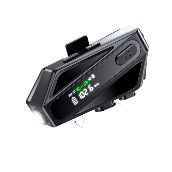 INF Motorsykkelhjelm Bluetooth Headset - Svart C6 Dual-Mic