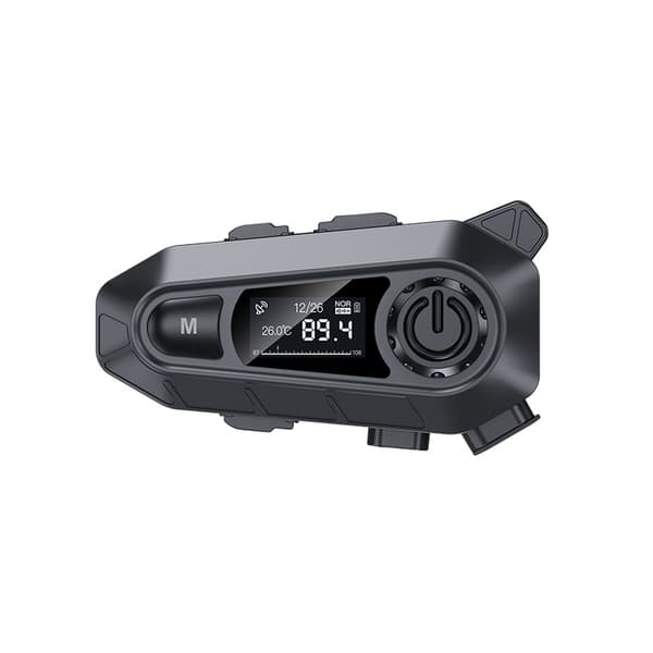 INF Kommunikasjonshodesett for motorsykkelhjelm (svart) A1-soft microphone