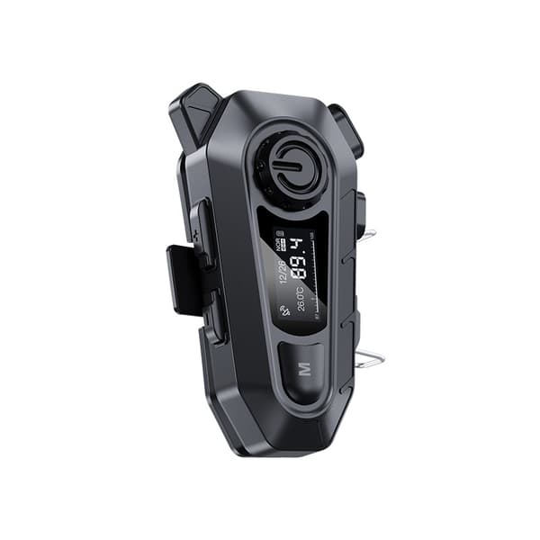 INF Kommunikasjonshodesett for motorsykkelhjelm (svart) A1-soft microphone