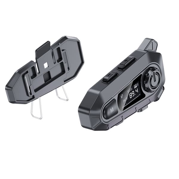 INF Kommunikasjonshodesett for motorsykkelhjelm (svart) A1-soft microphone