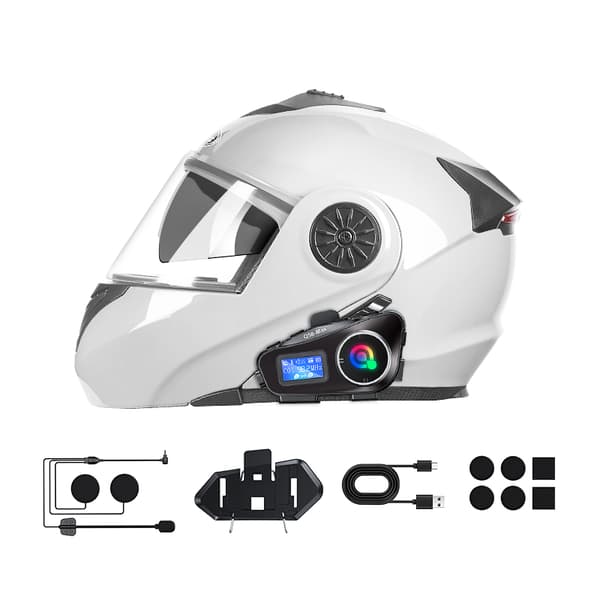 INF Bluetooth kypäräkuulokkeet mikrofonilla (musta) Soft Mic